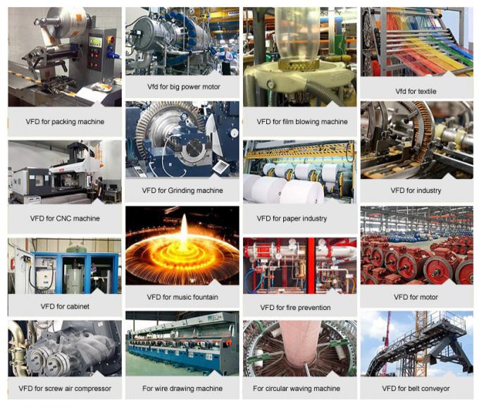 0-3000hz 3.7kw 変速電動動 5hp 380V Vfd モーターインバーター 2